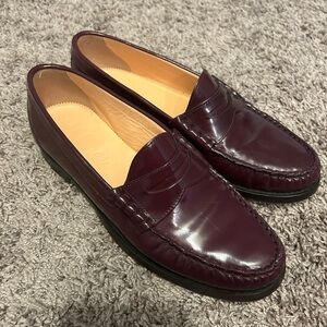 J crew leather loafers
